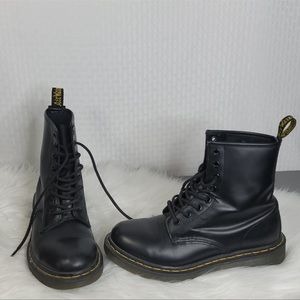Dr. Martens Black Lace Up Work Boots Size 7